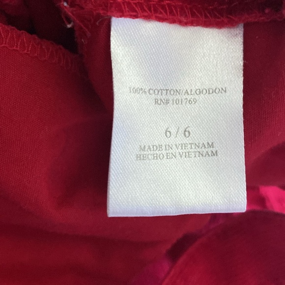 Vintage Girls Red and Black Scottish terrier pinafore dress size 6 - Picture 4 of 6